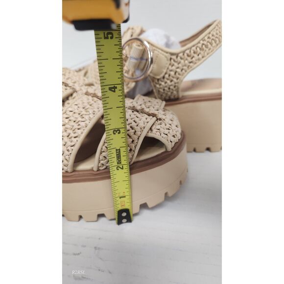 Wild Fable Elide Raffia Fishermen Platform Wedge Shoes Tan Womens 6.5 NWT - Picture 6 of 12